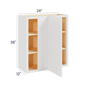 White Shaker 36″ H Wall Blind Cabinet