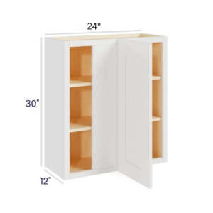 White Shaker 30″ H Wall Blind Cabinet