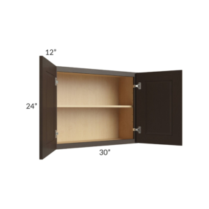 Shaker Espresso 24″ H Double Door Wall Cabinet