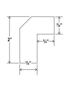 White Shaker Angle Light Rail molding