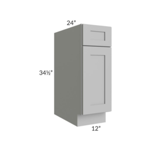 Shaker Gray Base Cabinet with Single Door & Drawer