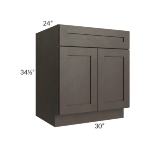 Shaker Espresso Base Cabinet with Double Doors and Drawers