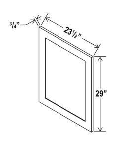 White Shaker Base Decorative Door Panel