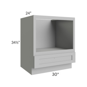 Shaker Gray Microwave Base Cabinet with Single Drawer