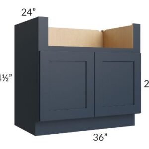 Shaker Navy Blue Farmhouse Sink Base