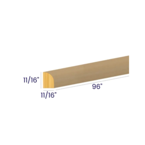 Slim White Oak Shoe molding