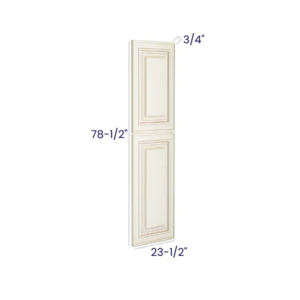 Charleston White - Tall Decorative Door Panel - 23-1/2"W X 78-1/2"H X 3/4"D