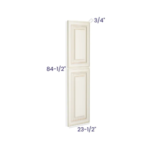 Charleston White - Tall Decorative Door Panel - 23-1/2"W X 90-1/2"H X 3/4"D