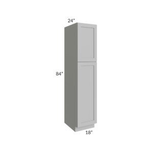 Shaker Gray 18″ W Two Single Door Utility Pantry Cabinet