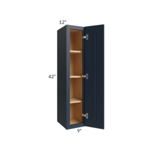 Shaker Navy Blue 42″ H Single Door Wall Cabinet
