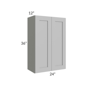 Shaker Gray 36″ H Double Door Wall Cabinet