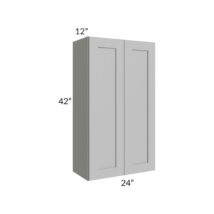 Shaker Gray 42″ H Double Door Wall Cabinet