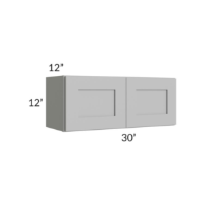 Shaker Gray 12″ H Double Door Wall Cabinet