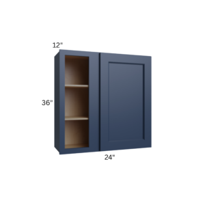 Shaker Navy Blue 36″ H Wall Blind Cabinet