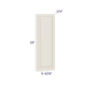 Charleston White - Wall Decorative Door Panel - 12-3/4"W X 29"H X 3/4"D
