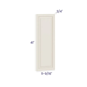 Charleston White - Wall Decorative Door Panel - 12-3/4"W X 41"H X 3/4"D