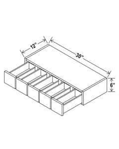 Shaker Espresso Wall Spice Drawer